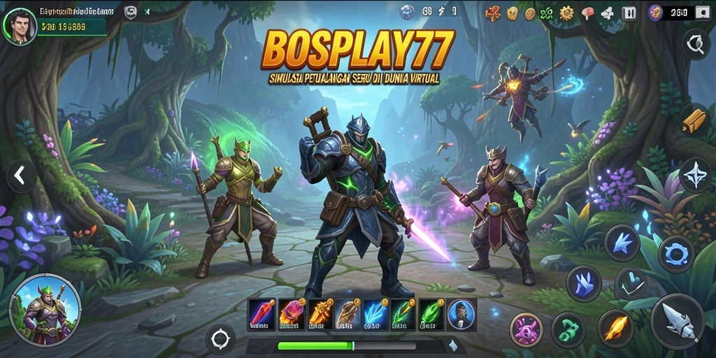Tampilan gameplay menarik dari <strong>BOSPLAY77</strong> dengan grafik menawan.