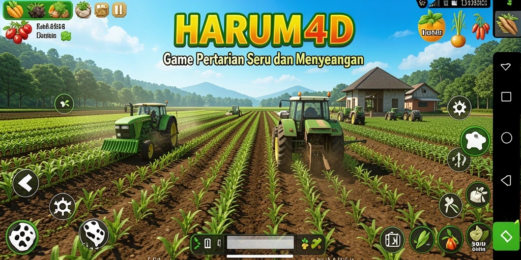 Tampilan gameplay <strong>HARUM4D</strong> yang penuh warna dan menarik.