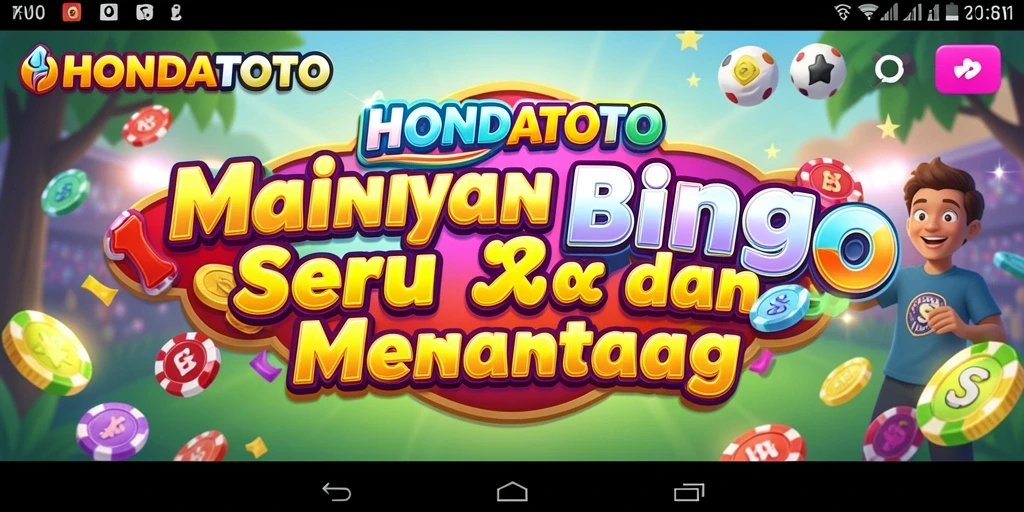 Tampilan gameplay Bingo yang menarik di HONDATOTO.