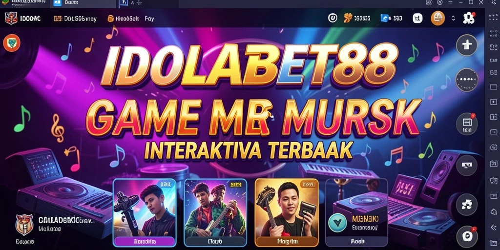 Tampilan gameplay seru dalam aplikasi musik IDOLABET88.