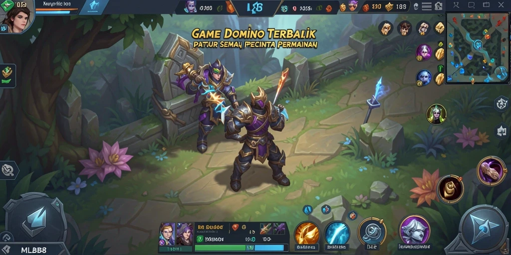 Tampilan gameplay Domino yang seru dan menarik di MLBB8.