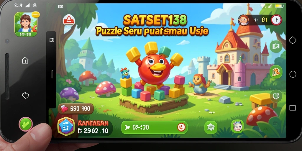 Screenshot gameplay SATSET138 menunjukkan tantangan seru puzzle.