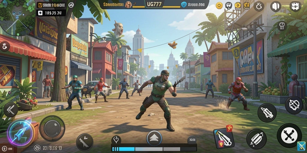 Tangkapan layar utama UG777 menampilkan gameplay simulasi yang mendalam.